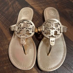Tory Burch Miller sandals 7, Rose Quartz